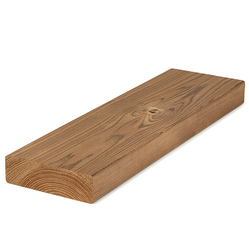 Prosaunas Sauna Wood, Thermally-Modified, Smooth 4 Sides Eased Edges, SHP Profile, Bench Material
