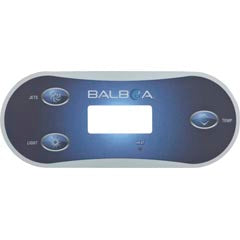 Overlay, Spaside, Balboa VL406T, 3-Button, Jets-Light, Temp — Balboa Part #12438