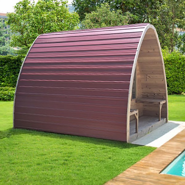 MiniPOD Red Metal Roof - 7' (214cm)