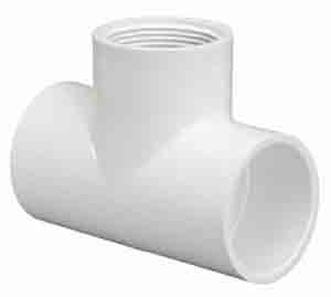 Tee, 1-1/2 Slip x 1-1/2 Fpt x 1-1/2 Slip — Lasco Part #402-015