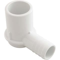 Fitting, PVC, Ribbed Barb Ell Adapter, 90°, 3/4"RB x 1"Spg — Waterway Part #411-3490