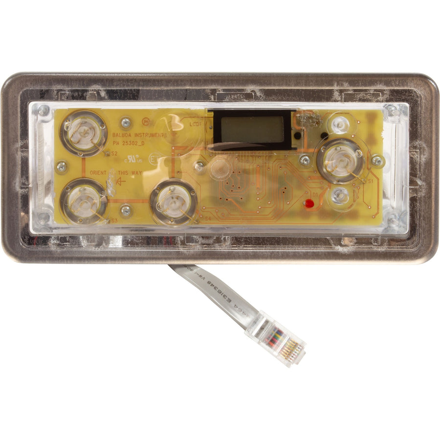 Spaside Control, Balboa VL402, 4-Button, No Overlay — Balboa Part #51876