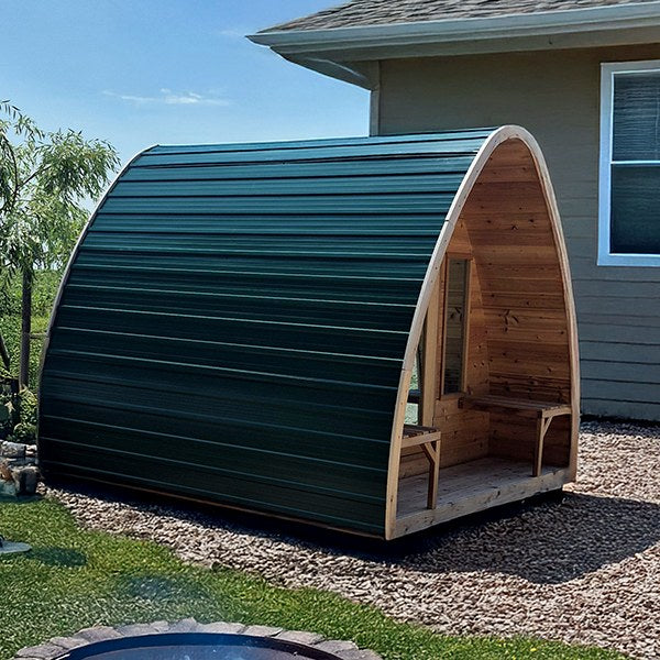 MiniPOD Green Metal Roof - 7' (214cm)