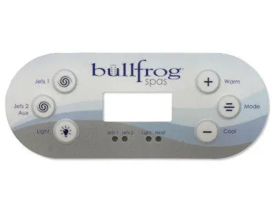 CONTROL, OVERLAY, PAD, CLASSIC 09+ — Bullfrog Spas Part #65-1795