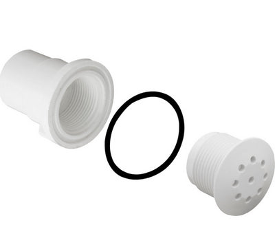 Air Injector, Waterway Top-Flo, Straight, 1" Spg, White — Waterway Part #670-2330