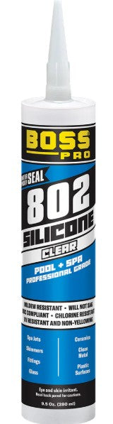 Plumbing Supply, Acetoxy Cure Silicone Adhesive Sealant, — Boss Part #02506CL10
