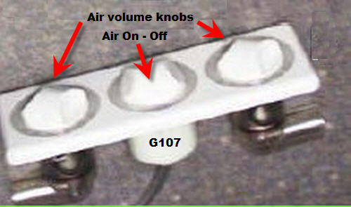 Panel Assembly, Air Volume Control, 3 Position — Jacuzzi Whirlpool Part #G107917