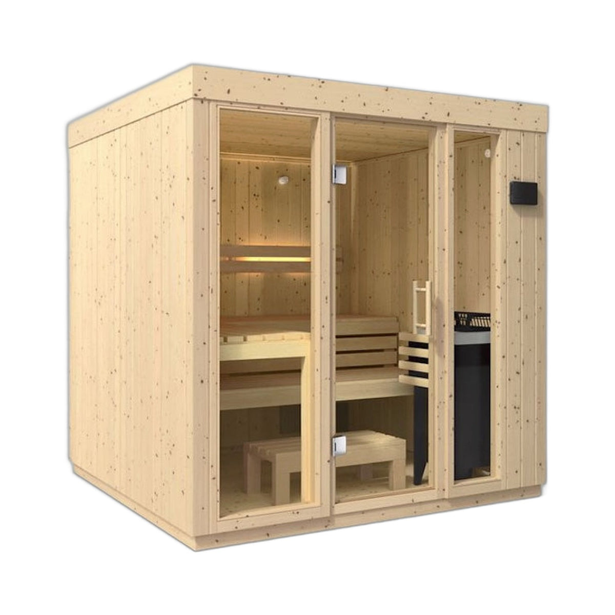 Kohler C1 Indoor Sauna – Scandinavian Spruce — Scandinavian Spruce sauna