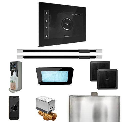 Mr.Steam XDream Steam Shower Control Package w/ iSteamX Control and Linear SteamHeads (2)