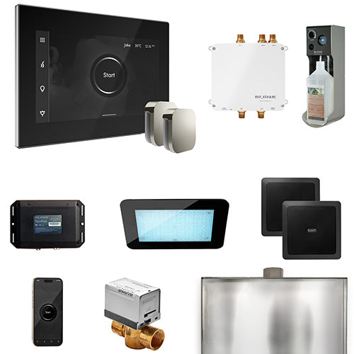 Mr.Steam Bliss Steam Shower Control Package w/ iSteamX Control and Aroma SteamHeads (2)