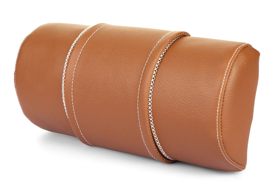 PROAQUA HEADREST PILLOW BROWN/WHITE STITCHING — ProAqua Part #PA-HEAD REST-BRN