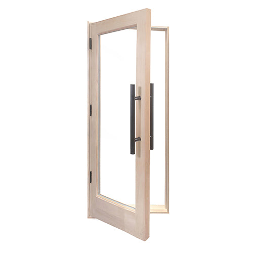 Prosaunas Douglas Fir Sauna Door, Hemlock Jamb, Dual-Pane Insulated Glass