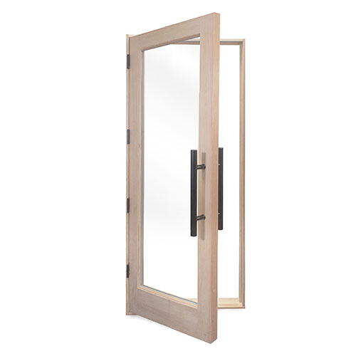 Prosaunas Douglas Fir Sauna Door, Hemlock Jamb, Dual-Pane Insulated Glass