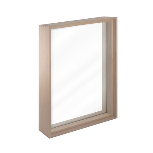 Prosaunas Hemlock Tempered Dual Pane Glass Sauna Window with Hemlock Jamb