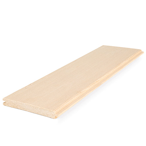 Prosaunas Sauna Wood, Vertical Grain, Clear Grade A+, Tongue & Groove, V-Joint on 2 Edges of the Smooth Face, Wall Material