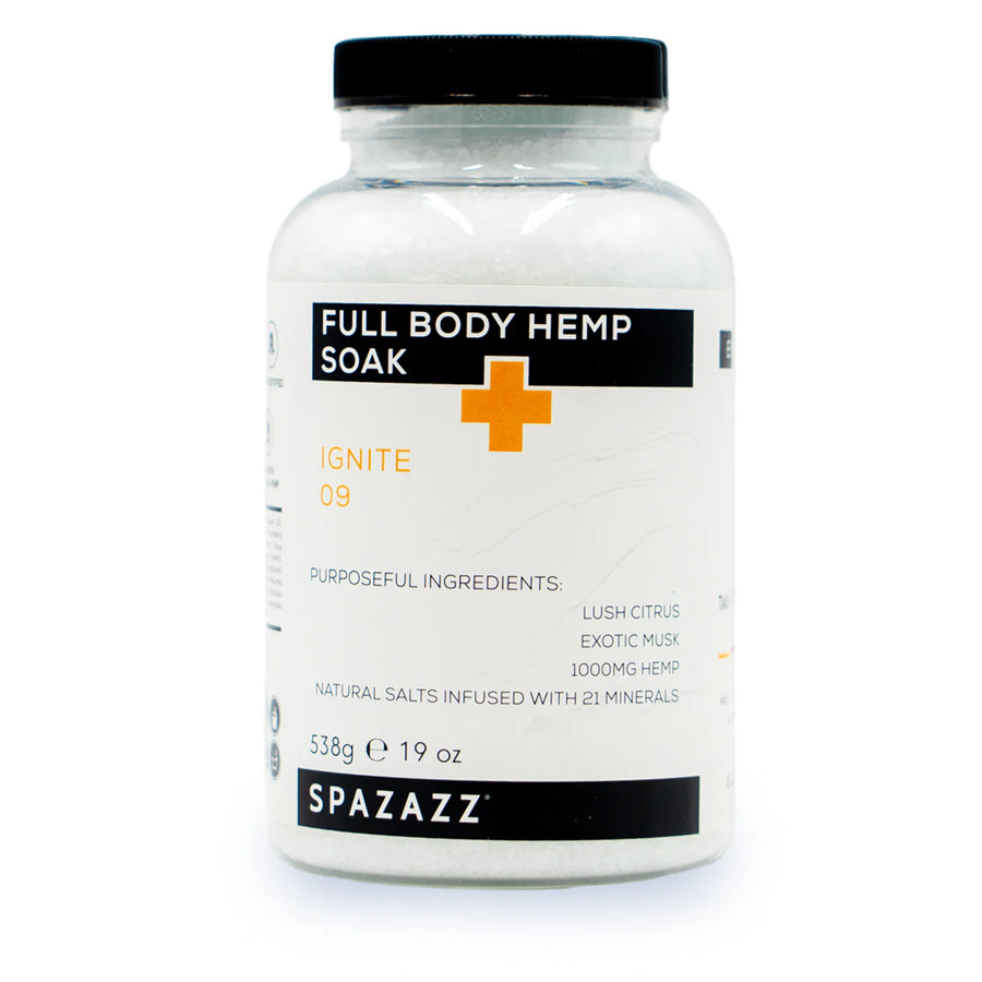 Hemp Crystal: Ignite 09 - Lush Citrus + Exotic Musk 19oz — Spazazz Part #SZ751