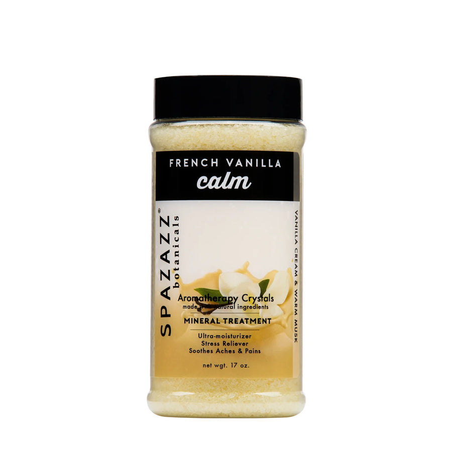 Botanicals Crystal & Elixir: French Vanilla - Calm 17oz — Spazazz Part #SZ102