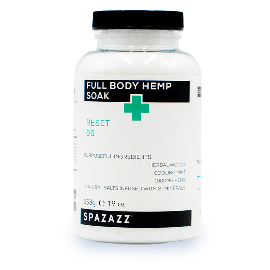 Hemp Crystal: Reset 06 - Herbal Woods + Cooling Mint 19oz — Spazazz Part #SZ750