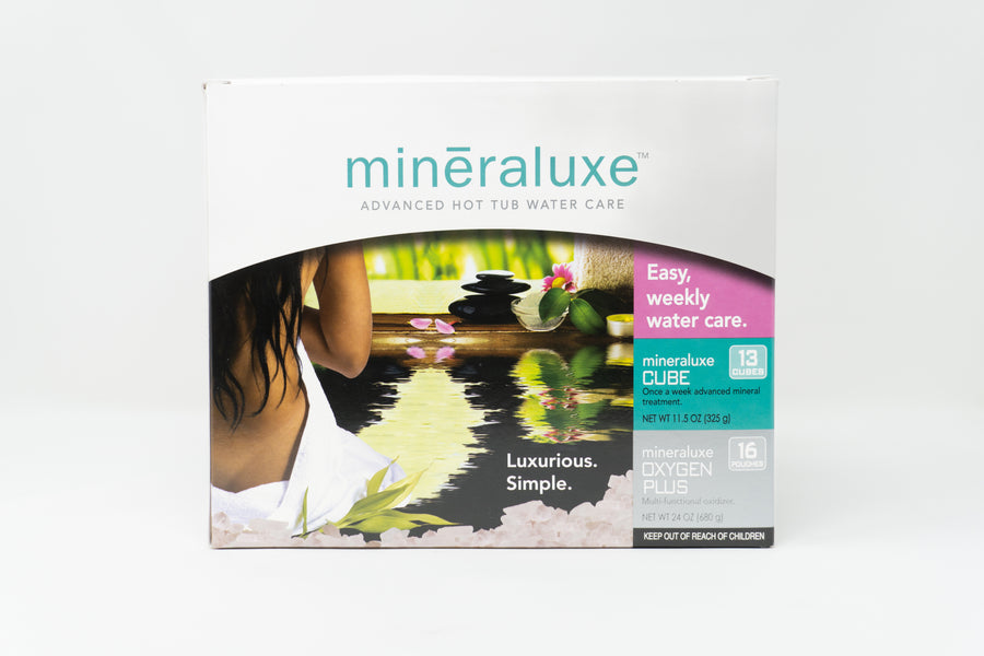 Hot Tub 2-Part Kit Mineraluxe Cubes & Oxygen Plus — Mineraluxe Part #UML09712