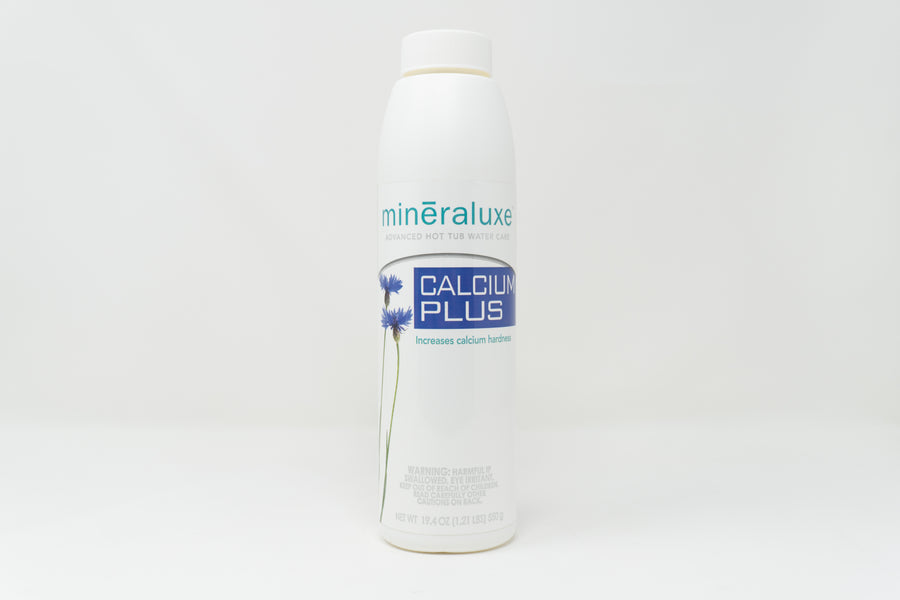 Calcium Plus Raises Calcium (CH) in Hot Tub Water 19 oz — Mineraluxe Part #UML09744