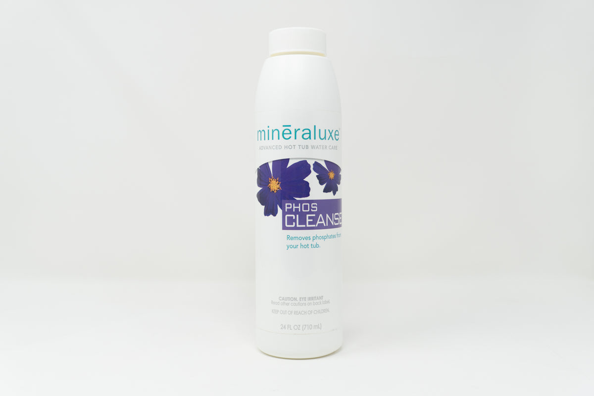 Phos Cleanse Removes Phosphates from Hot Tub 24 oz — Mineraluxe Part #UML09765