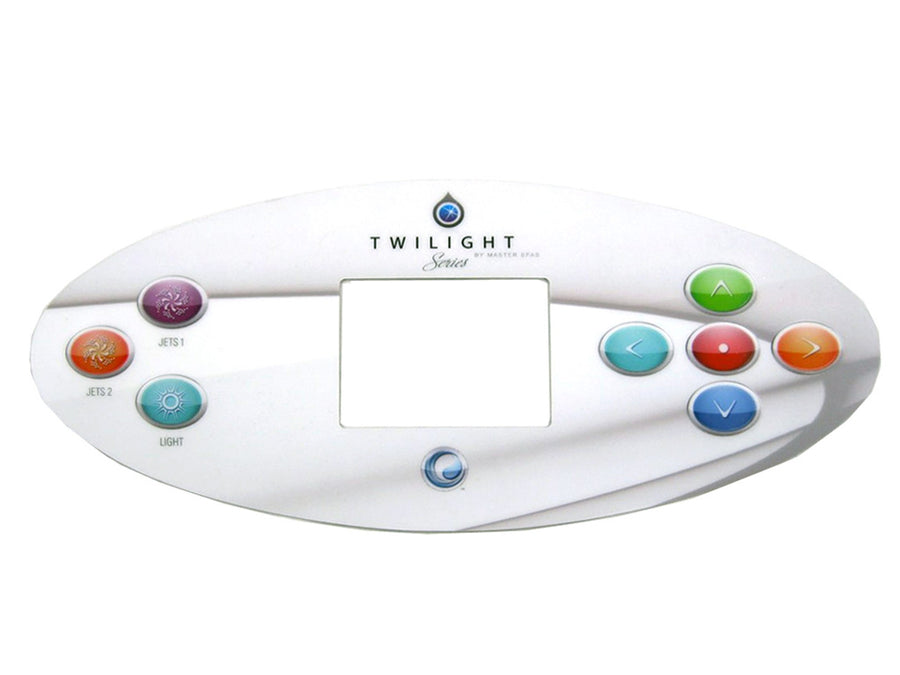 Keypad Overlay, Master Spa Twilight, 2-Pump, 7-Button — Master Spa Part #X509108