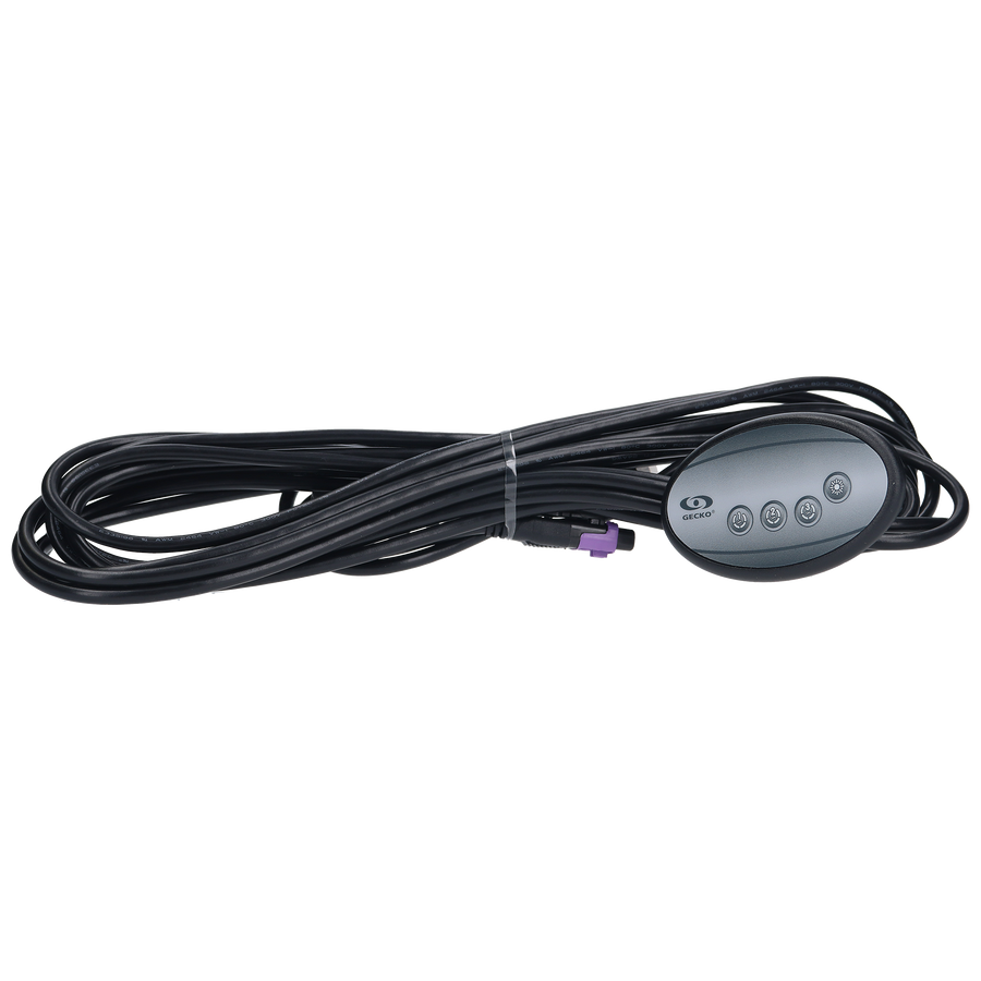 Spaside Control, Gecko IN.K120-3OP Auxiliary, 4-Button — Gecko Alliance Part #0607-005019
