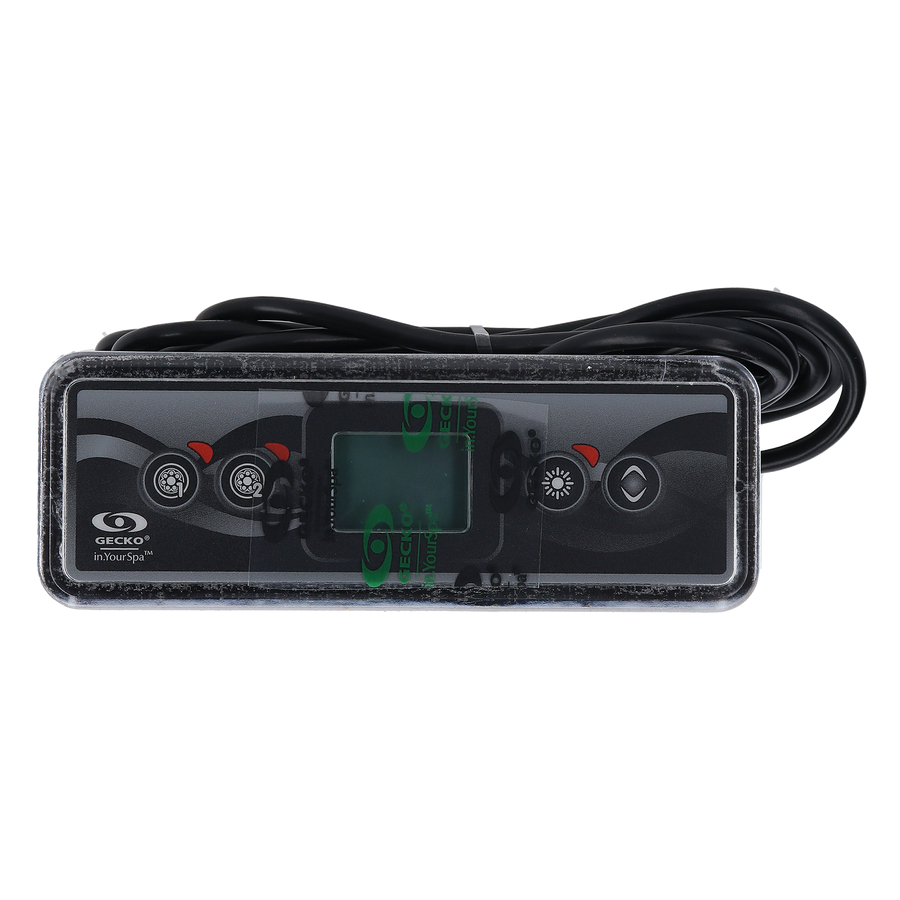 Spaside Control, Gecko IN.K300-2OP, 4-Button, LCD — Gecko Alliance Part #0607-008040