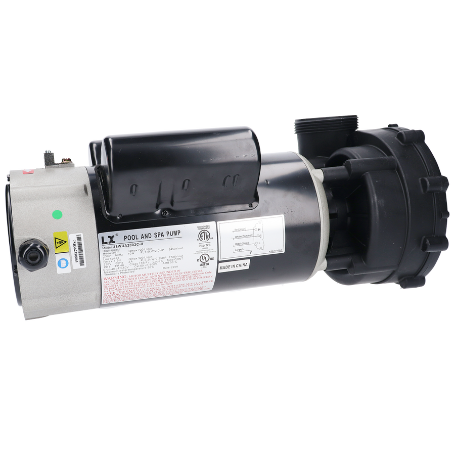 Pump, LX, 2.0HP, 230V, 2-Speed, 10A, 2" In/Out, 48 Frame — LX Part #48WUA2002C-II (NF)