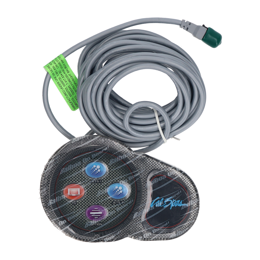Spaside Control, Cal Spa CS9800, Auxiliary, 3-Button — Cal Spa Part #ELE09200851