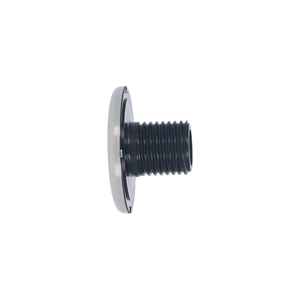 Jet, Euro/Ozone, Large Face, Smooth, Black, Ss Trim Ring, Rd — Rising Dragon Part #RD611-1081S