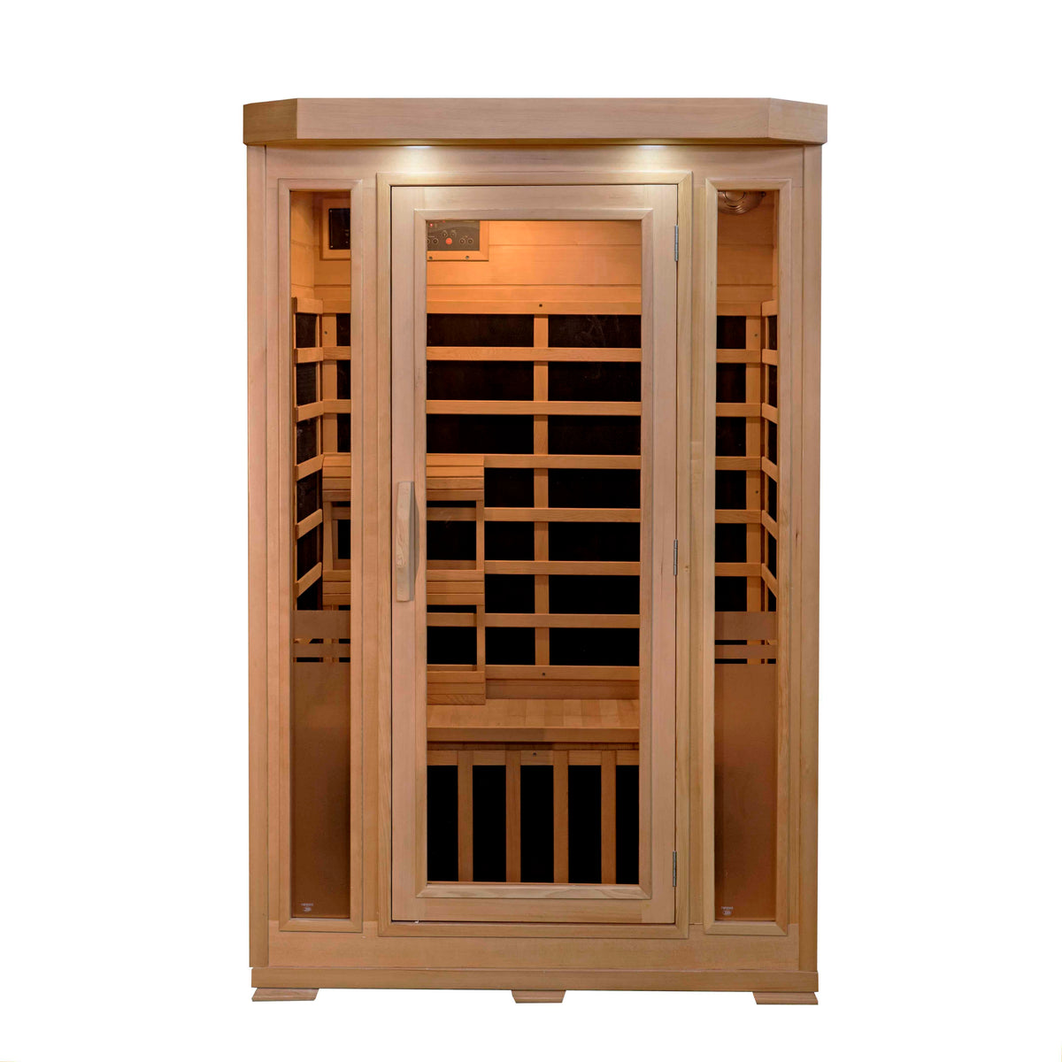 Sonoma 2-Person Hemlock Infrared Sauna with 6 Carbon Heaters — Hemlock FAR infrared sauna by HeatWave
