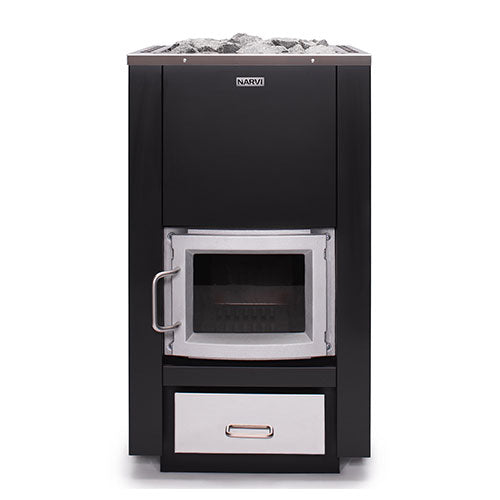 Narvi 30 Wood-Burning Sauna Stove – front view
