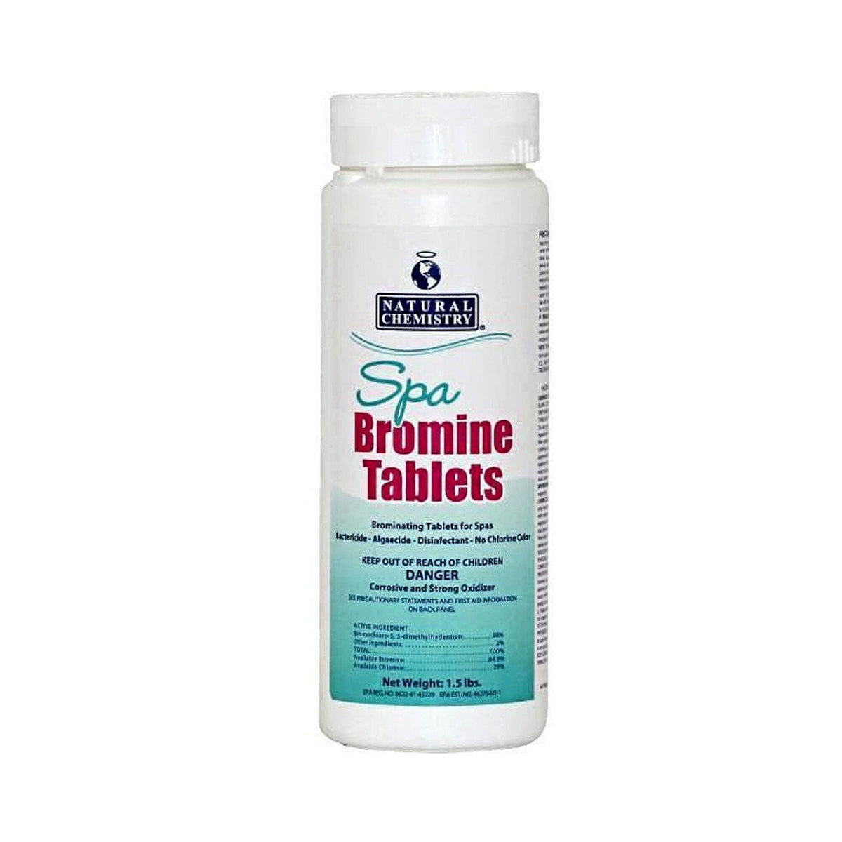 Water Care, Natural Chemistry, Bromine Tabs, 1.54lb — Natural Chemistry Part #4109