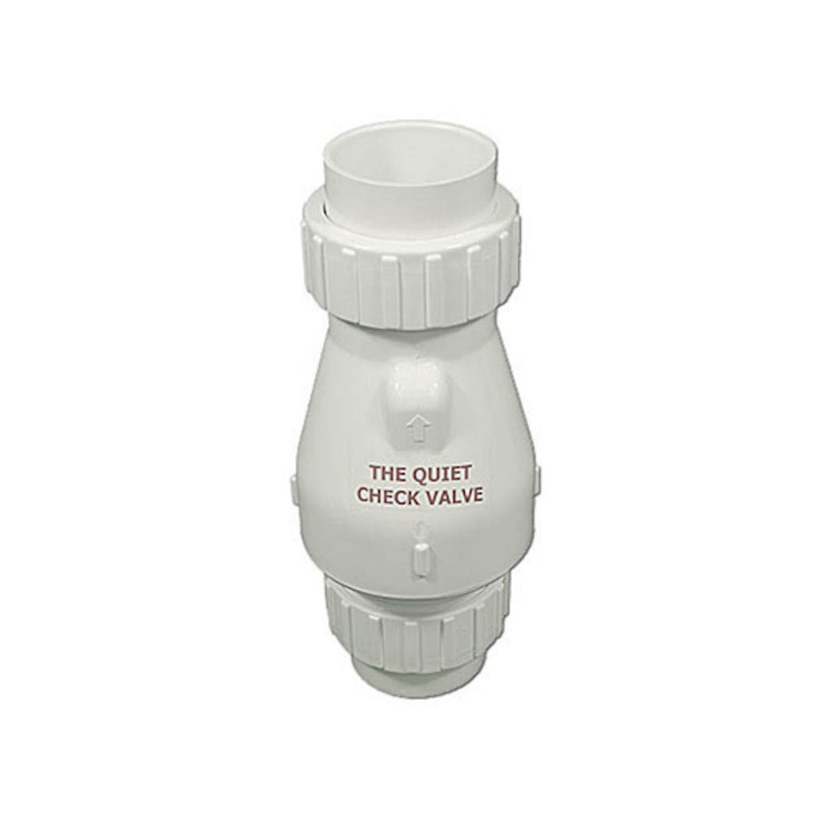 Check Valve, Magic, 1/2lb Spring, 2"Union x 2"Union, White — Magic Plastics Part #0823-20