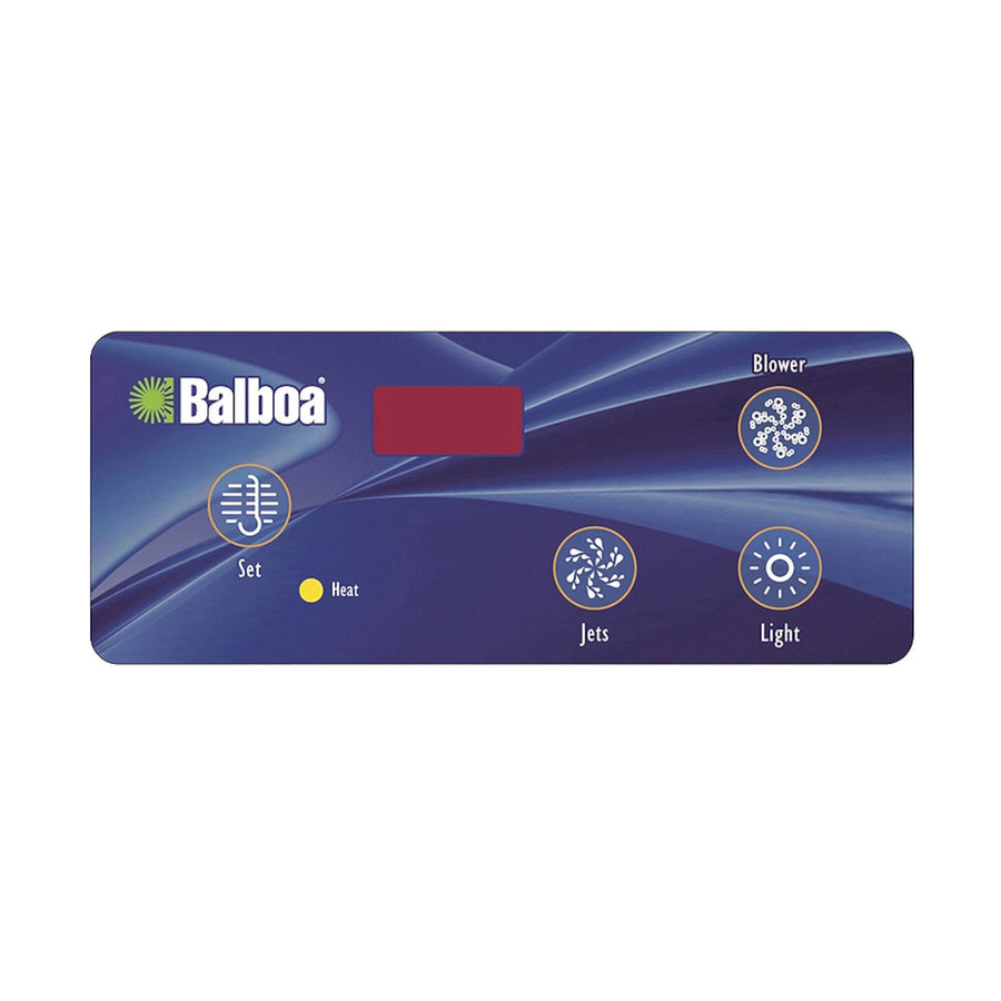 Overlay, Spaside, Balboa VL404, Duplex Digital, 4-Button — Balboa Part #10307
