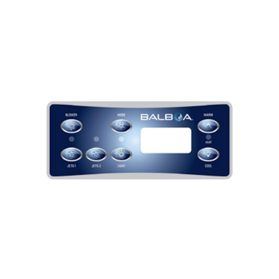 Overlay, Spaside, Balboa VL701S, Serial Standard, 7-Button — Balboa Part #10430