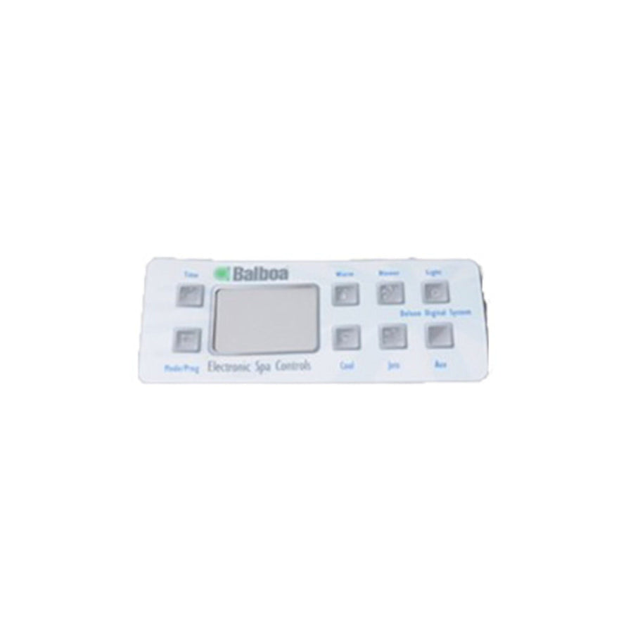 Overlay, Spaside, Balboa VL801D, Deluxe, 8-Button — Balboa Part #10823