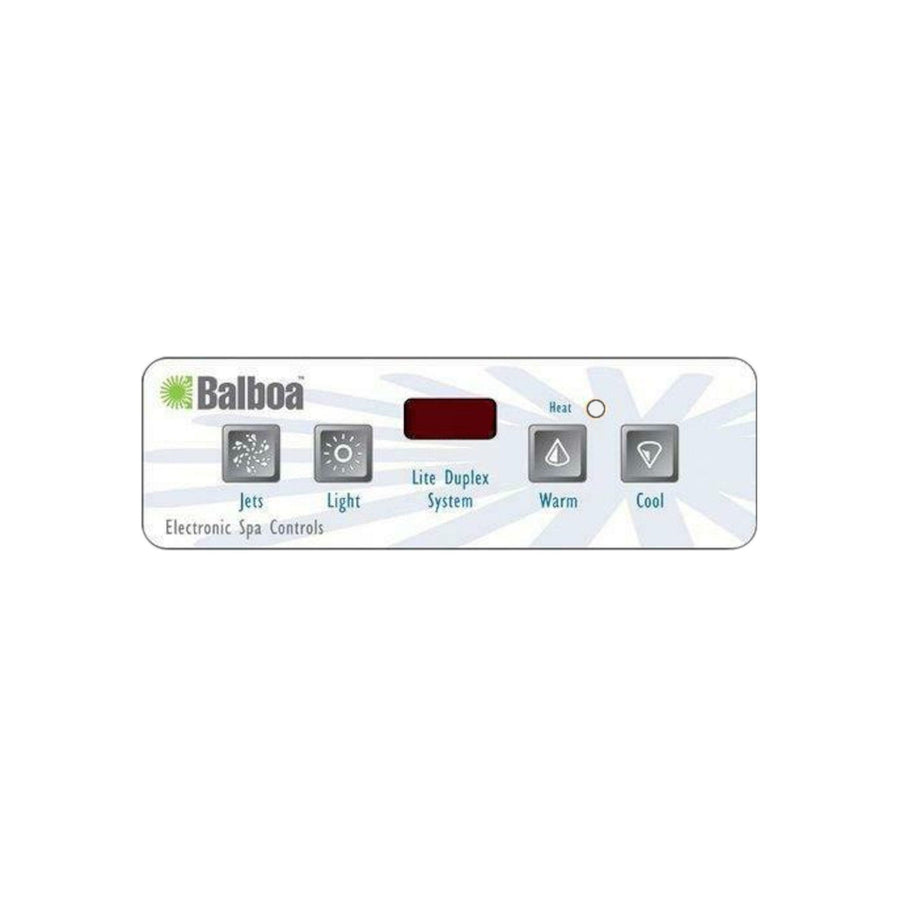 Overlay, Spaside, Balboa VL403, Lite Duplex, 4-Button — Balboa Part #11448