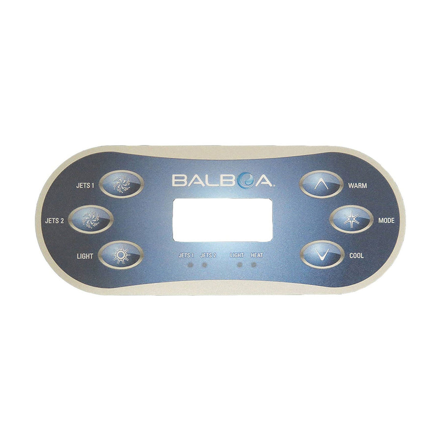 Overlay, Spaside, Balboa VL600S, Oval, 6-Button, Jets-Jets — Balboa Part #11774
