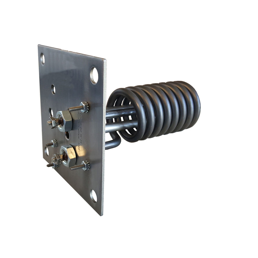 Heater Element, Titanium, Square Flange, 5" x 5", 5.5kW — HydroQuip Part #12-0010F-K