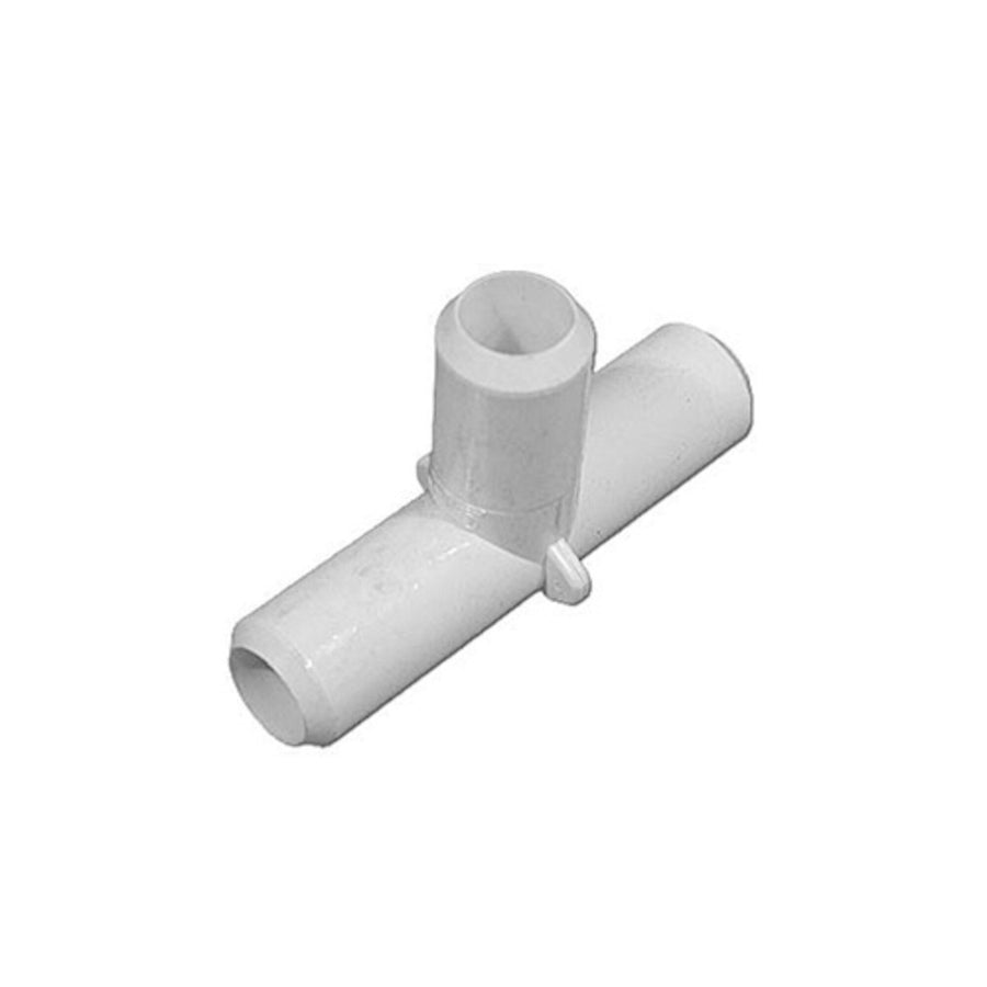 Fitting, PVC, Smooth Barb Tee, 3/4"SB x 3/4"SB x 3/4"SB — Waterway Part #413-1800