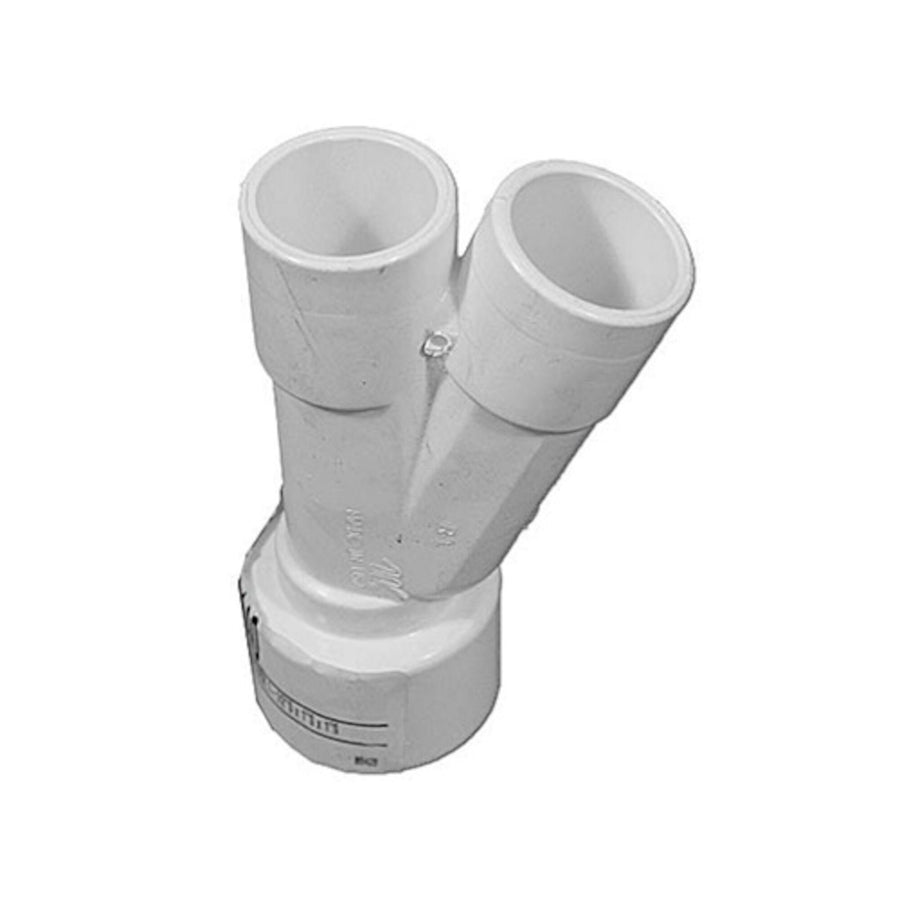 Fitting, PVC, Special Wye, 22.5°, 1-1/2"S x 1"S x 1"S — Waterway Part #413-4140