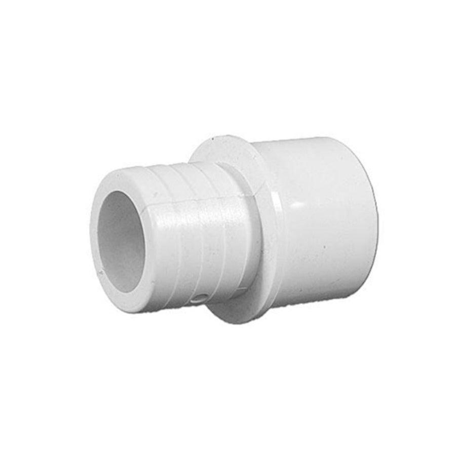 Fitting, PVC, Ribbed Barb Adapter, 1"RB x 3/4"S-1" spg. — Waterway Part #425-1010
