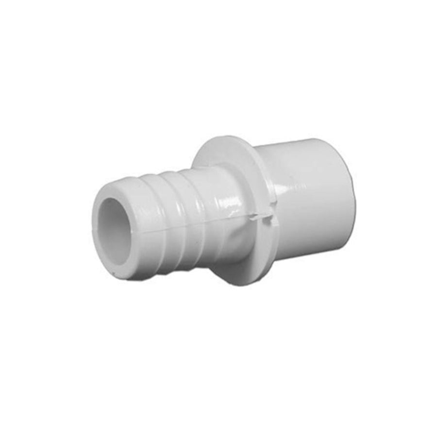 Fitting, PVC, Ribbed Barb Adapter, 3/4"RB x 1/2" s - 3/4"Sp — Waterway Part #425-1030