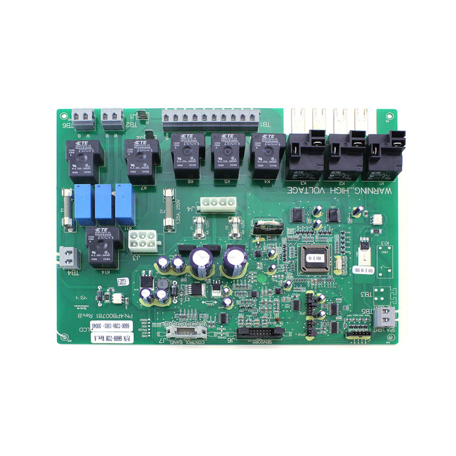 Circuit Board, Sundance / Jacuzzi, 880/J-400 LCD, 2 Pump — Jacuzzi Part #6600-728