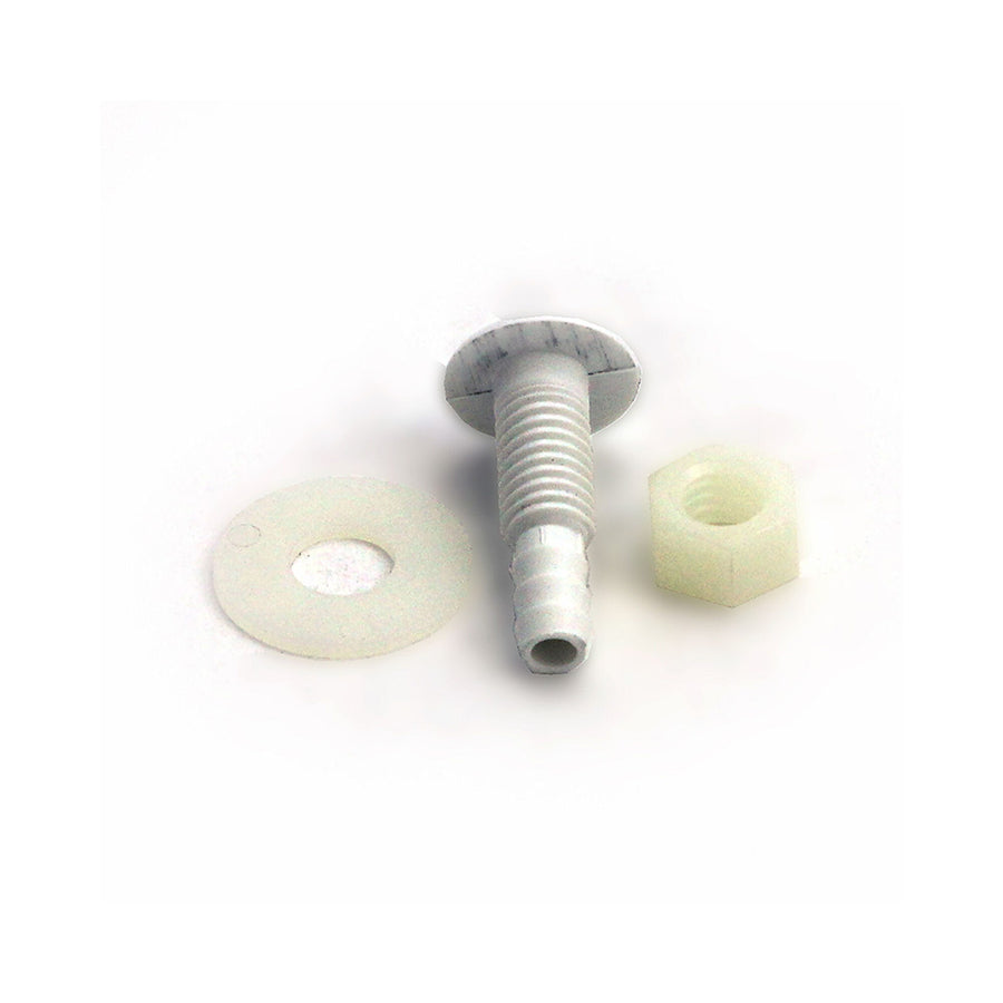 Air Injector, Waterway Button Style, 1/4" Barb, White — Waterway Part #670-2130