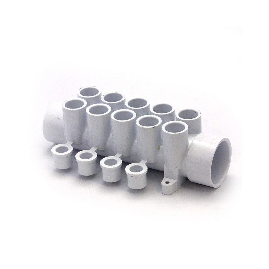 Manifold, PVC, Waterway, 1-1/2"S x 1-1/2"Spg — Waterway Part #672-4630