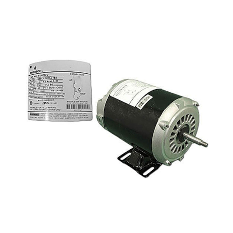 Motor, Emerson, Thru-Bolt, 48-Frame, 1-Speed, 3/4HP, 115V — Nidec Motors Part #AGL75FL1