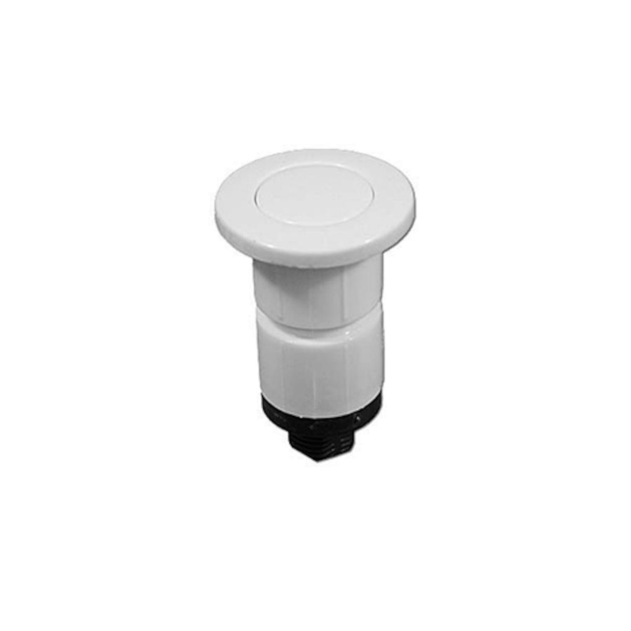 Air Button, Presair Gunite, White, 1" PVC — PresAir Part #B330W